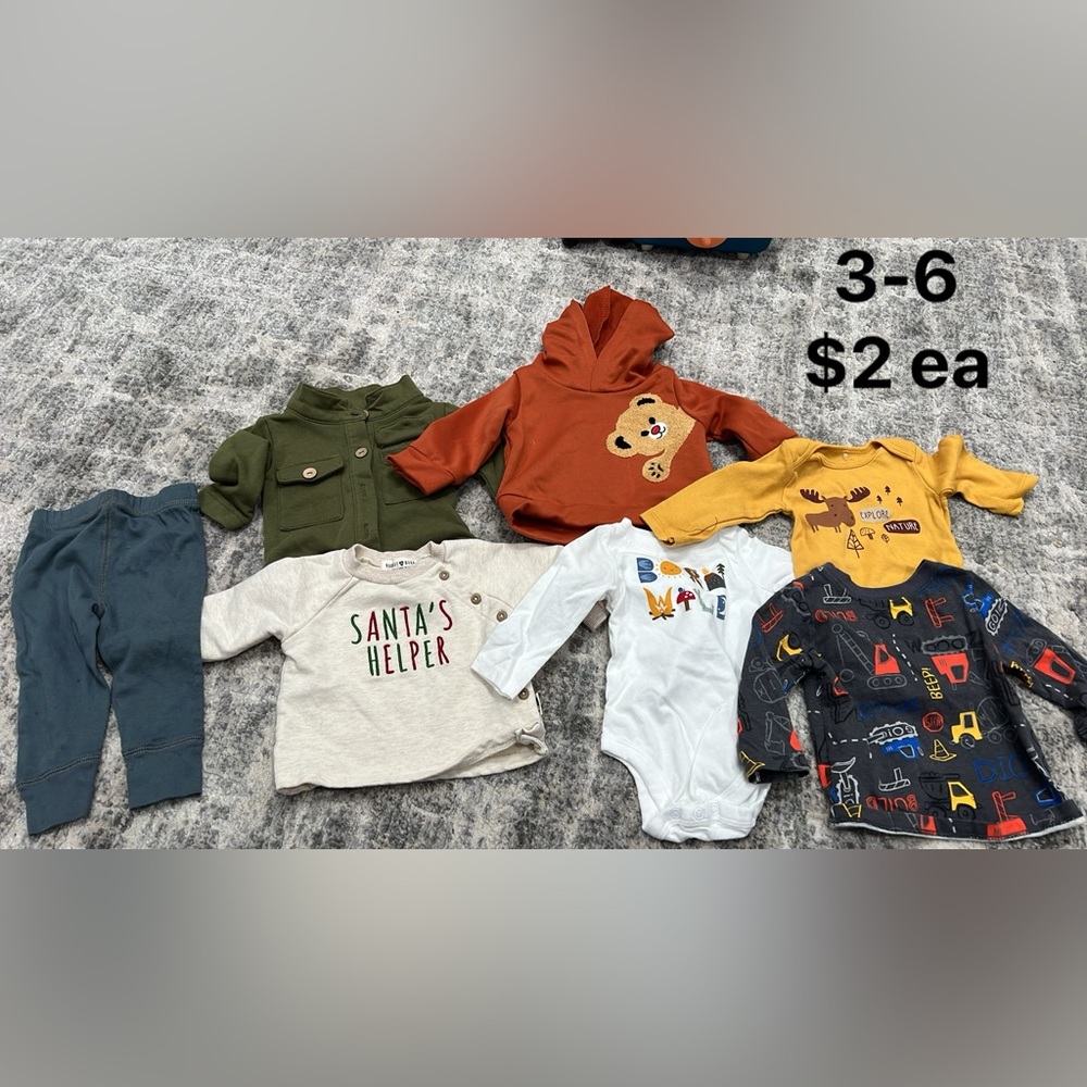 Boys 3-6 6-9 clothes lot